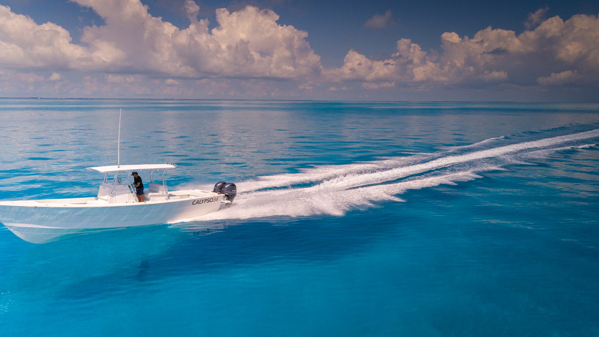 CALYPSO34cx Super Panga at American Shoal in the Florida Keys